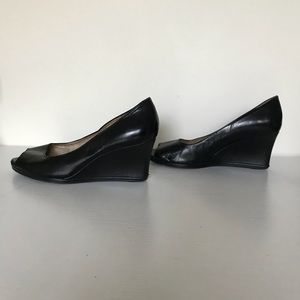Black Wedged Heels